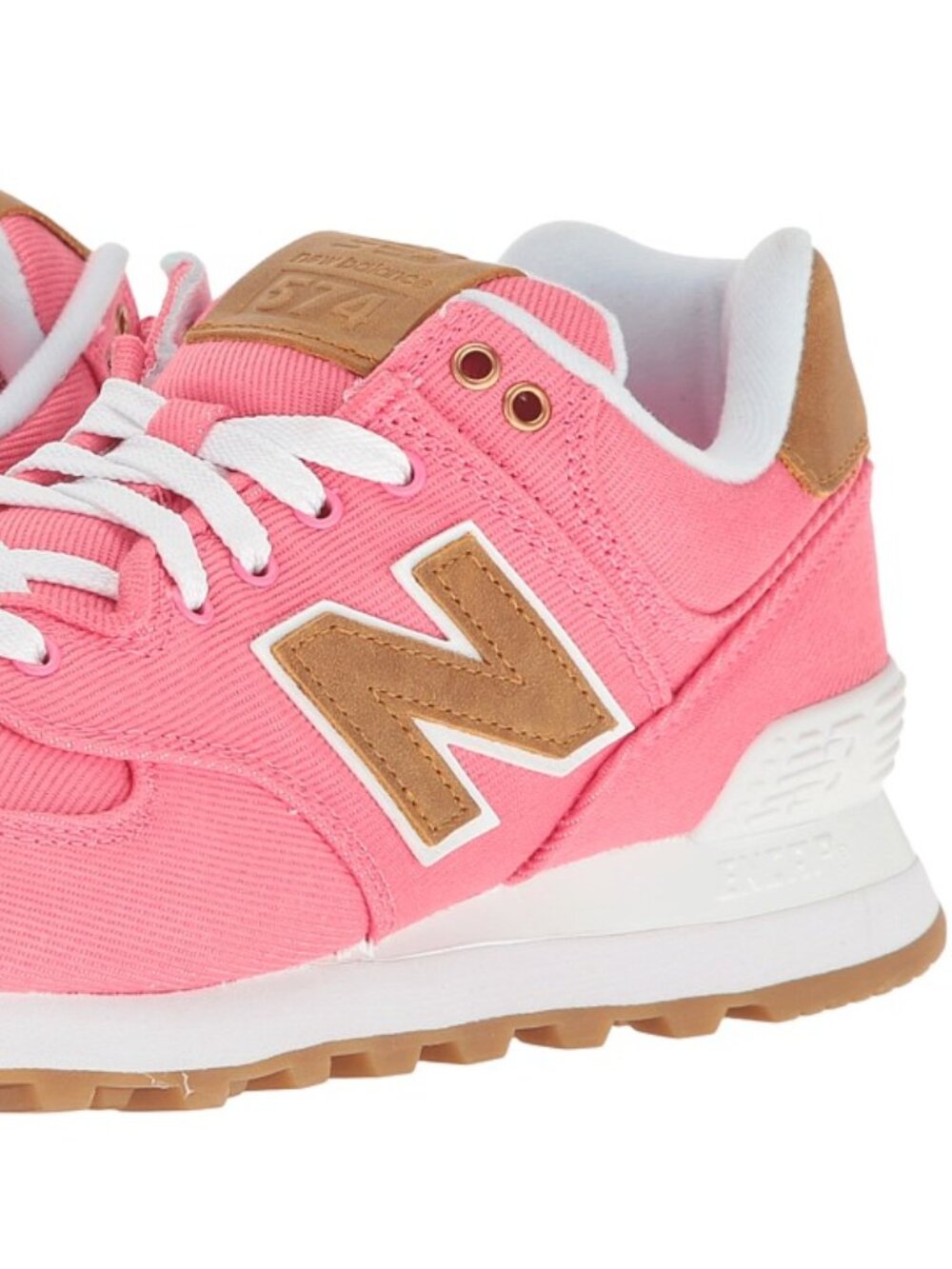 New Balance Classics - ML574CDA (Solar Pink/Beeswax) Women's Running Shoes - Picture 5 of 6